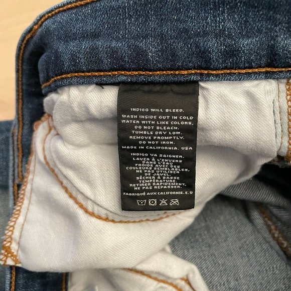 J Brand Capri Zip Skinny Leg Denim Tone Jeans Women's 25 - Picture 4 of 9